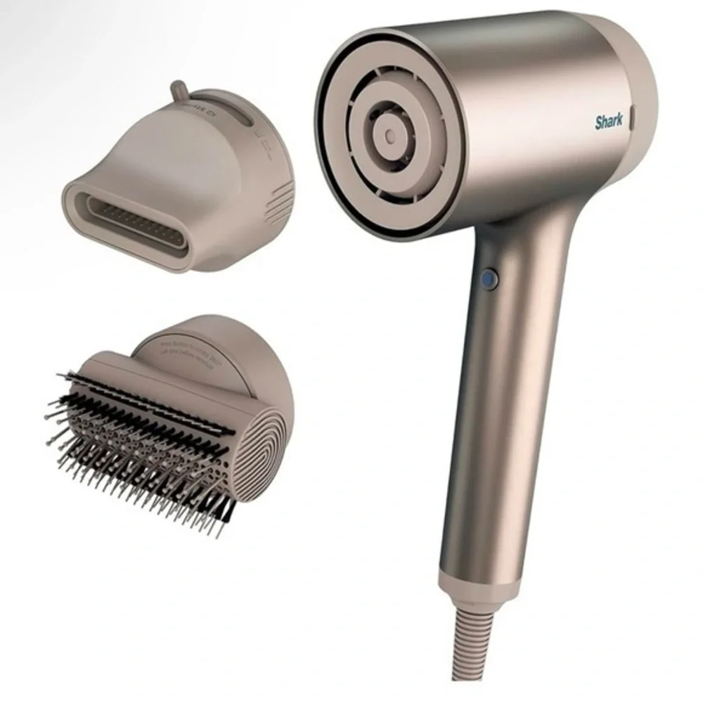 Shark HD112BRN Hair Blow Dryer HyperAIR Ionic Hair Dryer with Attachments